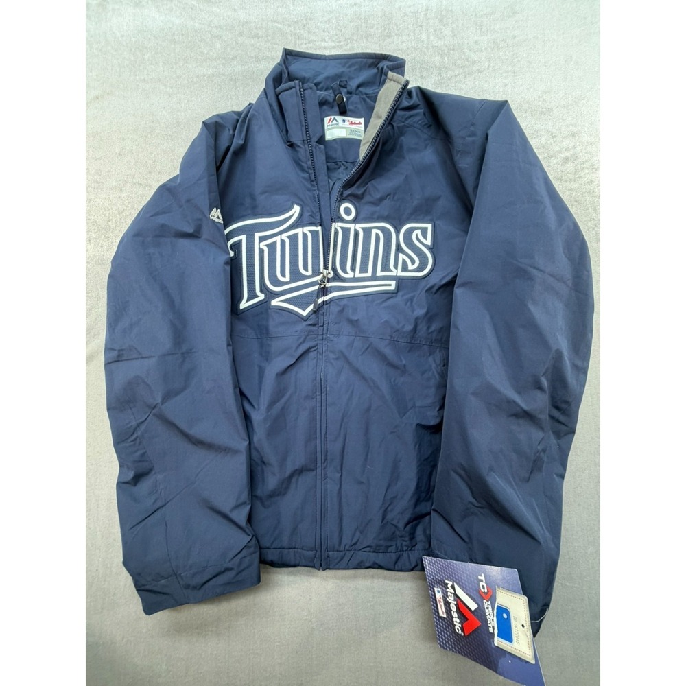 MLB Majestic‎ Minnesota Twins Jacket Blue Size Small Triple Climate